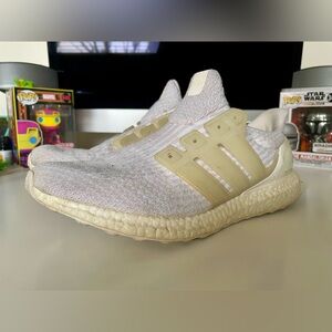 Adidas Ultra Boost 3.0 Triple White BA8841 Athletic Shoes Sneakers Mens Sz 11
